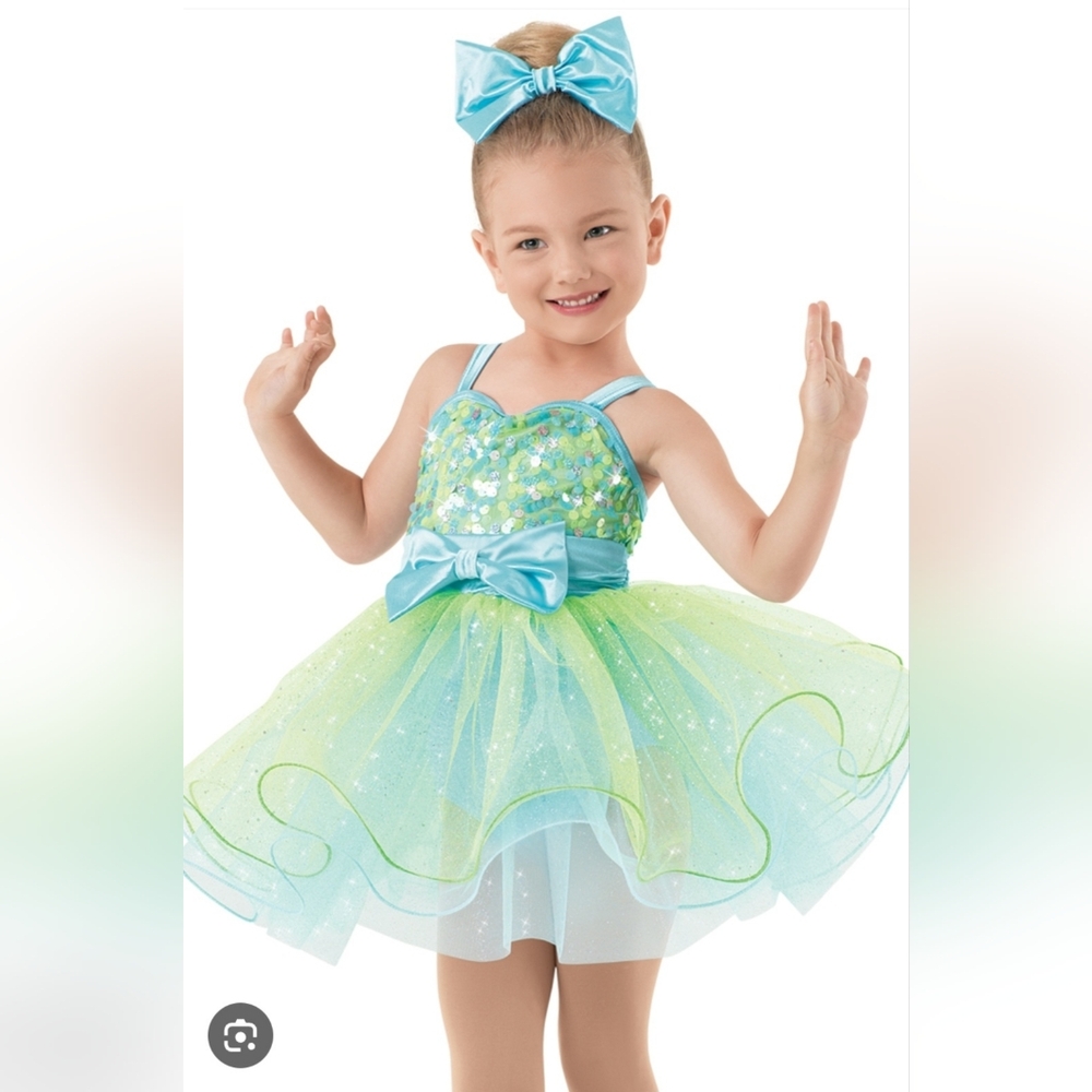 Weissman Glitter Tulle Dress
